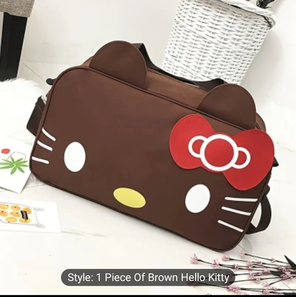 Sanrio Hello Kitty Travel bag. Color: brown - Picture 2 of 4